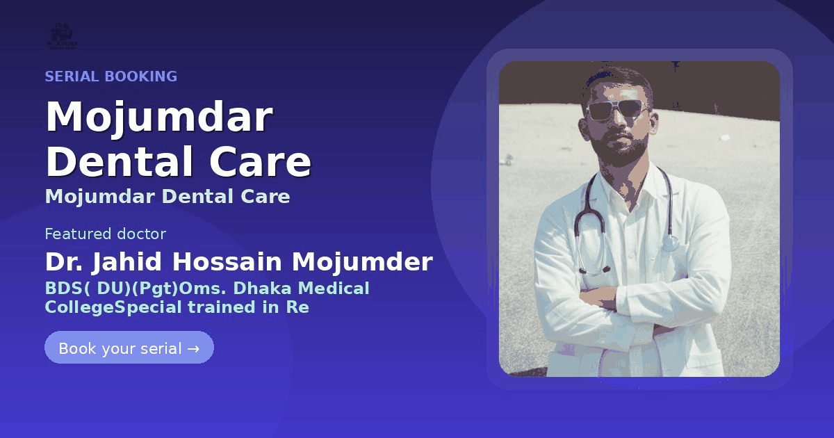 Mojumdar Dental Care landing preview
